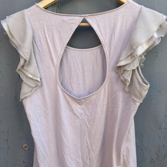 Club Monaco Ruffle  Sleeve blouse, size M - Picture 7 of 8